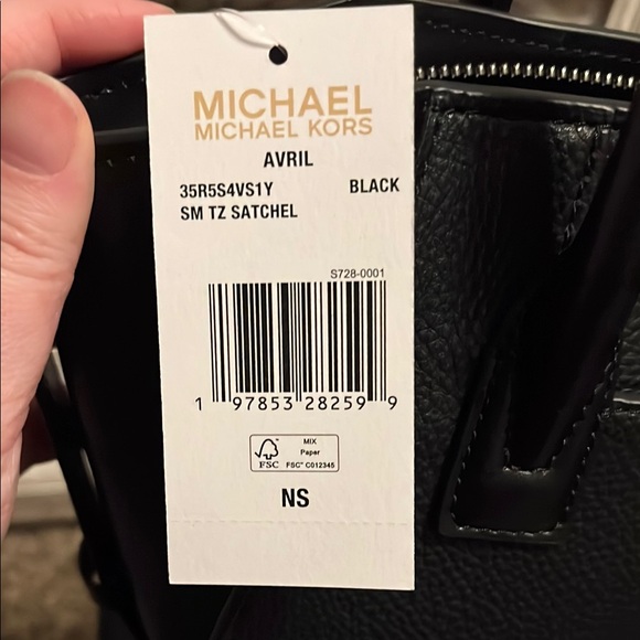 Michael Kors Black Satchel with Studded Detailing - Picture 5 of 9